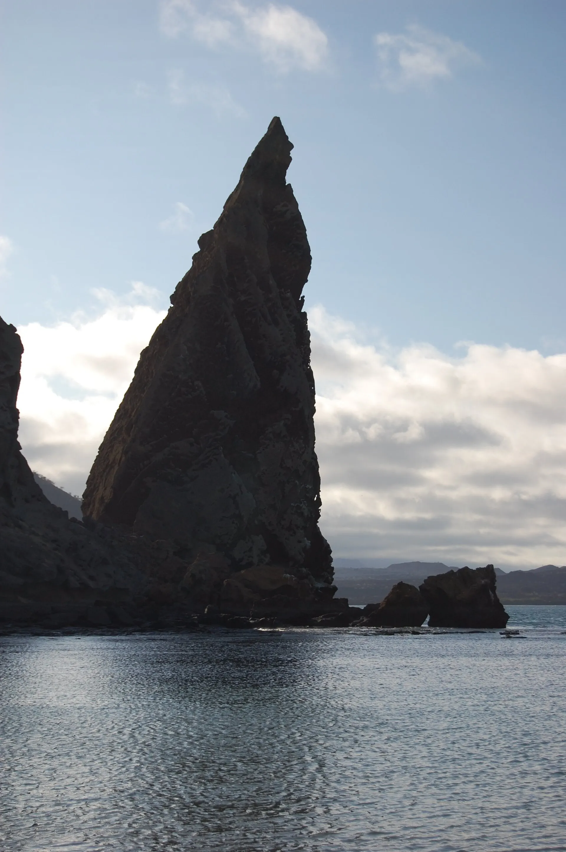 Real photo: Pinnacle Rock on Bartolomé Island.