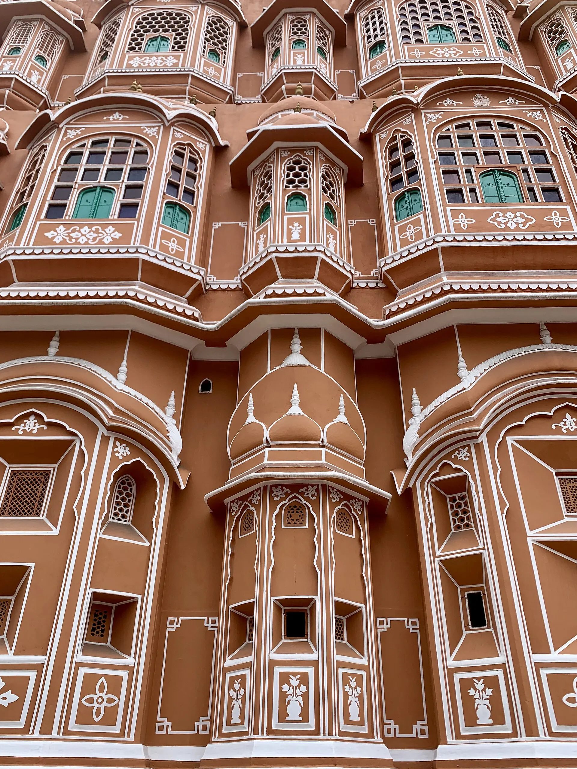 Real photo: The Hawa Mahal, the Palace of Winds, in Jaipur.