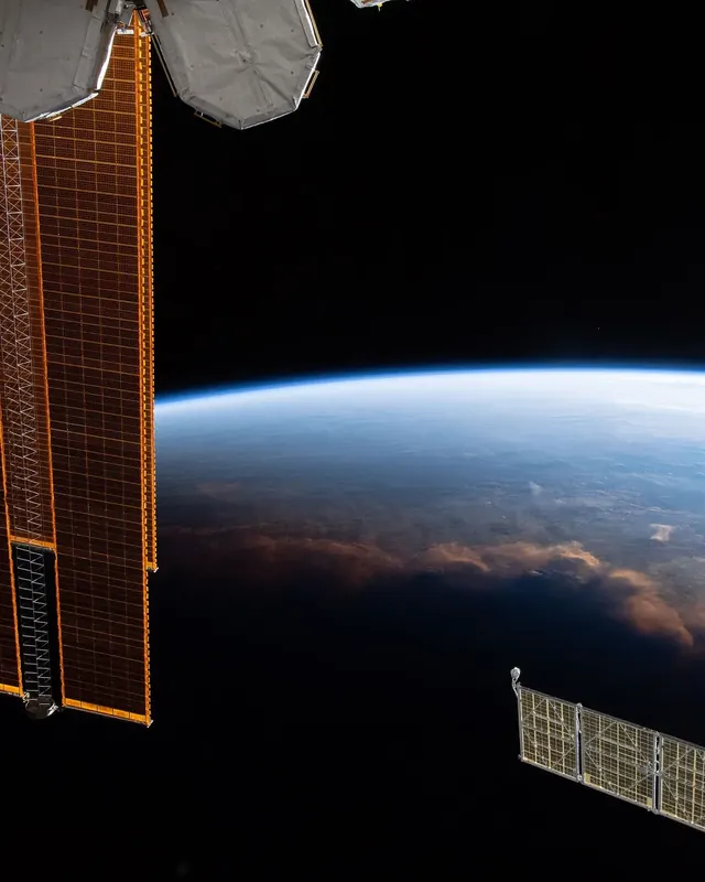 Real photo for Inside Earth Orbit, Looking Back