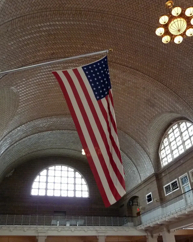 Real photo for Inside Ellis Island on Arrival Day