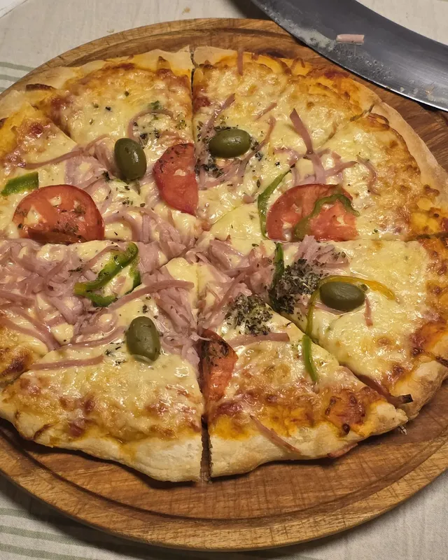 Real photo for Inside a Pizza Shop