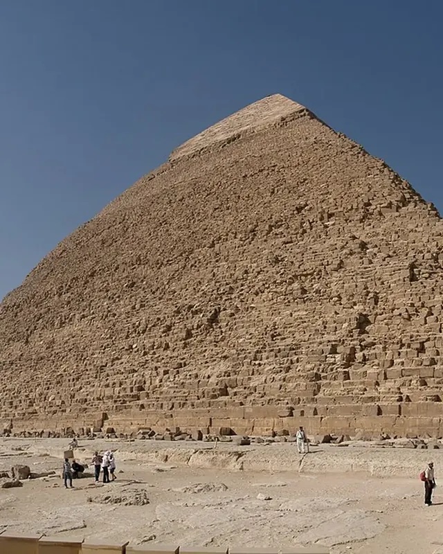Real photo for Inside Building the Great Pyramid