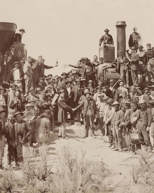 Real photo for Inside the Transcontinental Railroad